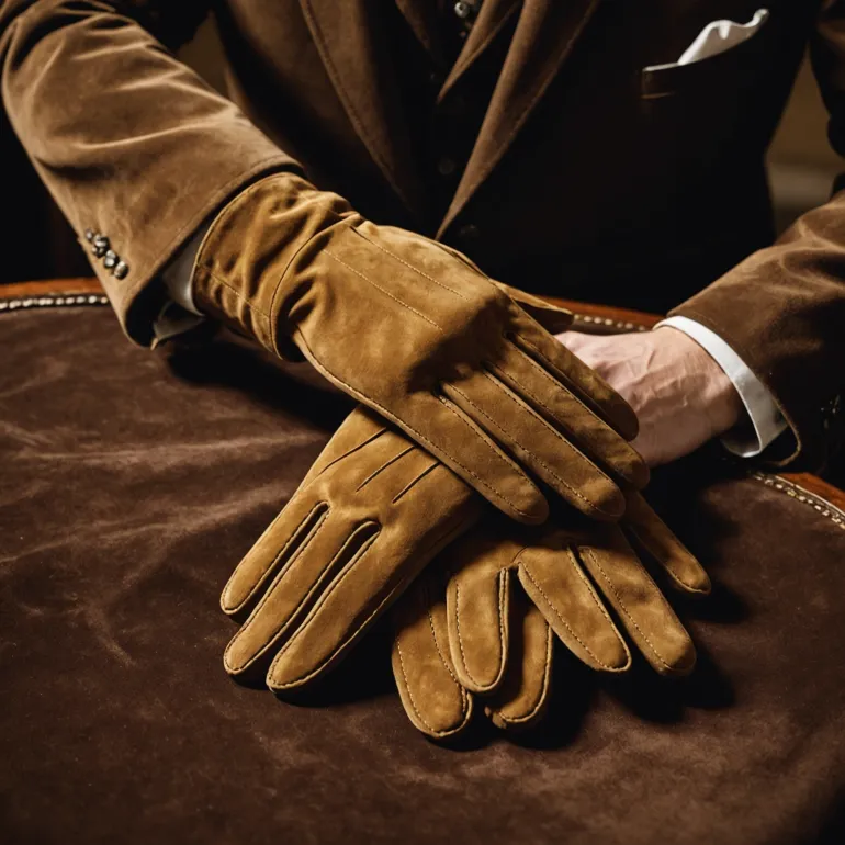 Как почистить замшевые перчатки: светлые и тёмные